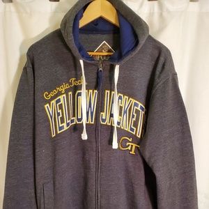 G III Georgia Tech full zip hooded jacket XL